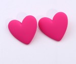 Øreringe - Store hjerter - skønne hjerteøreringe pink